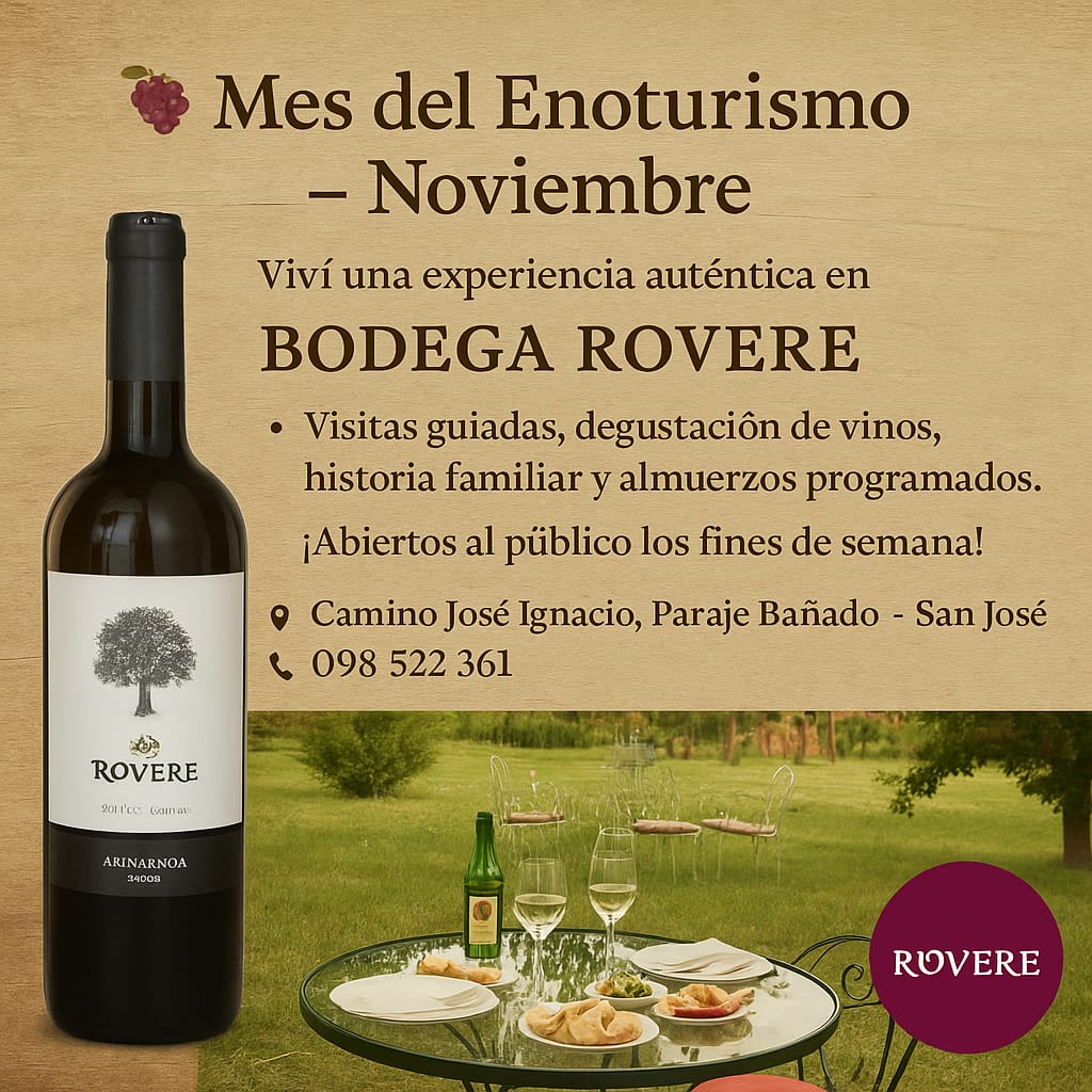 BODEGA ROVERE: MES DEL ENOTURISMO