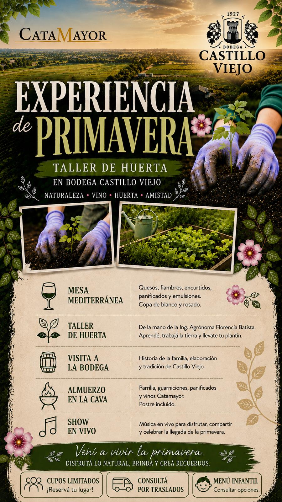 BODEGA CASTILLO VIEJO - EXPERIENCIA DE PRIMAVERA