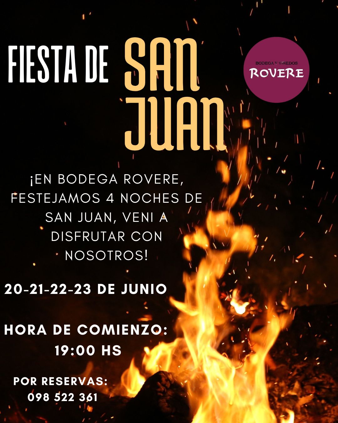 BODEGA ROVERE: FIESTA DE SAN JUAN