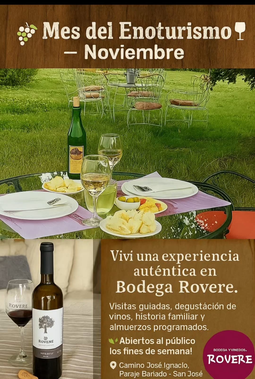 BODEGA ROVERE: MES DEL ENOTURISMO