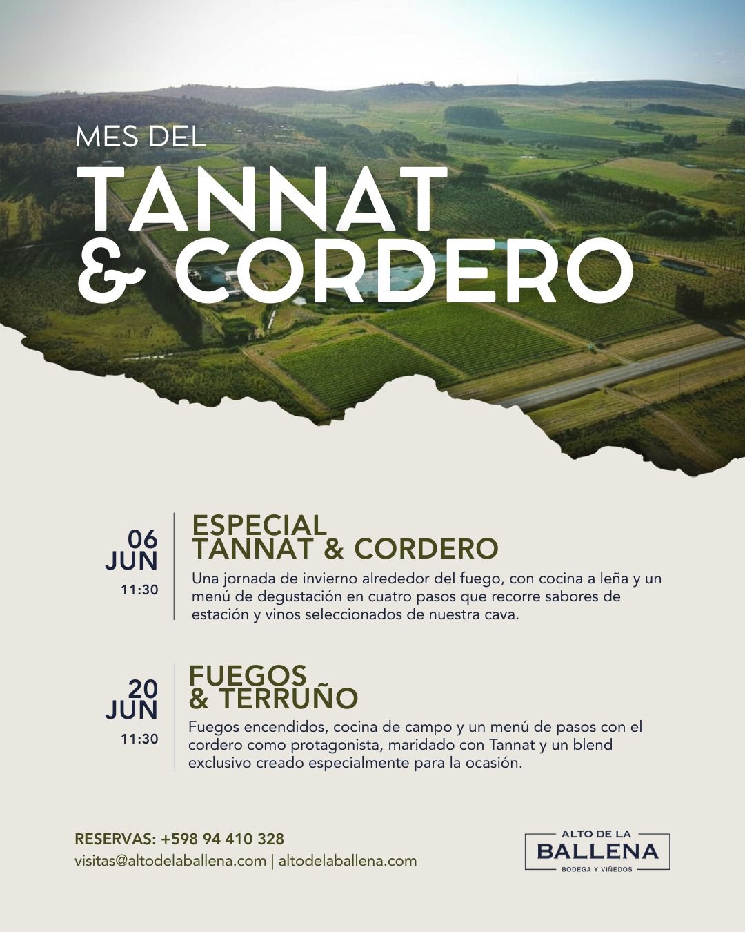 ALTO DE LA BALLENA  - MES DEL TANNAT Y CORDERO