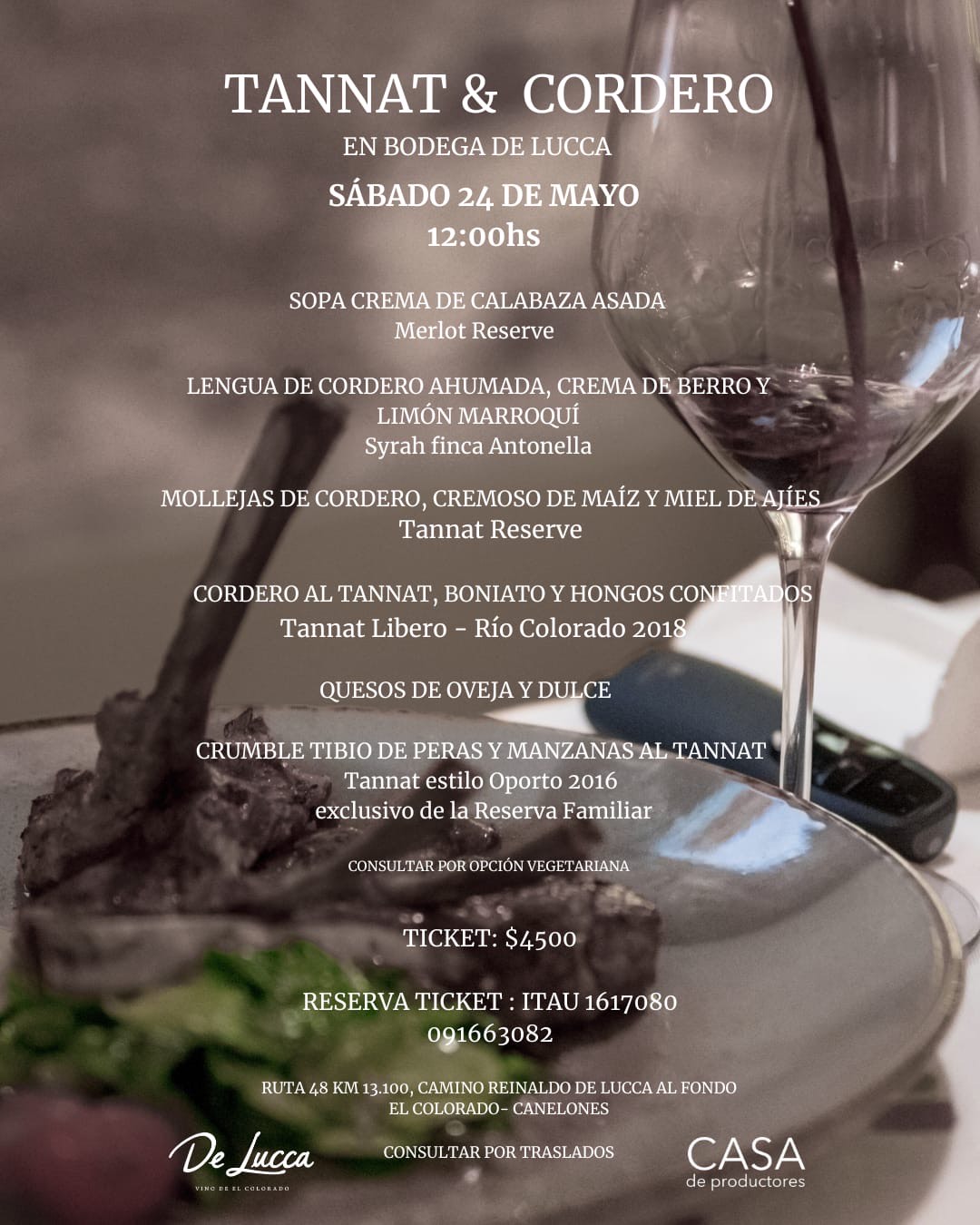 BODEGA DE LUCCA: TANNAT & CORDERO