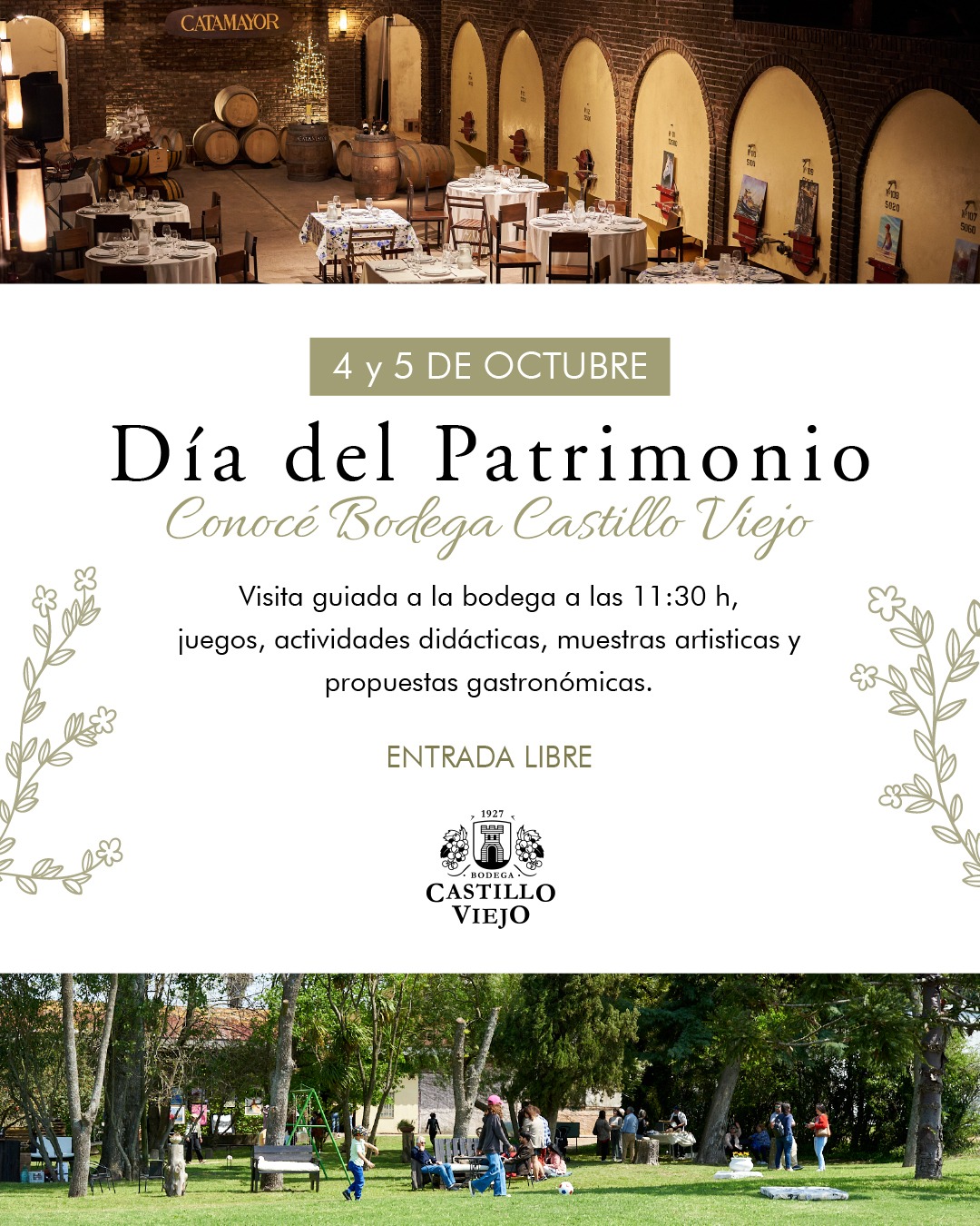 BODEGA CASTILLO VIEJO: DÍA DEL PATRIMONIO